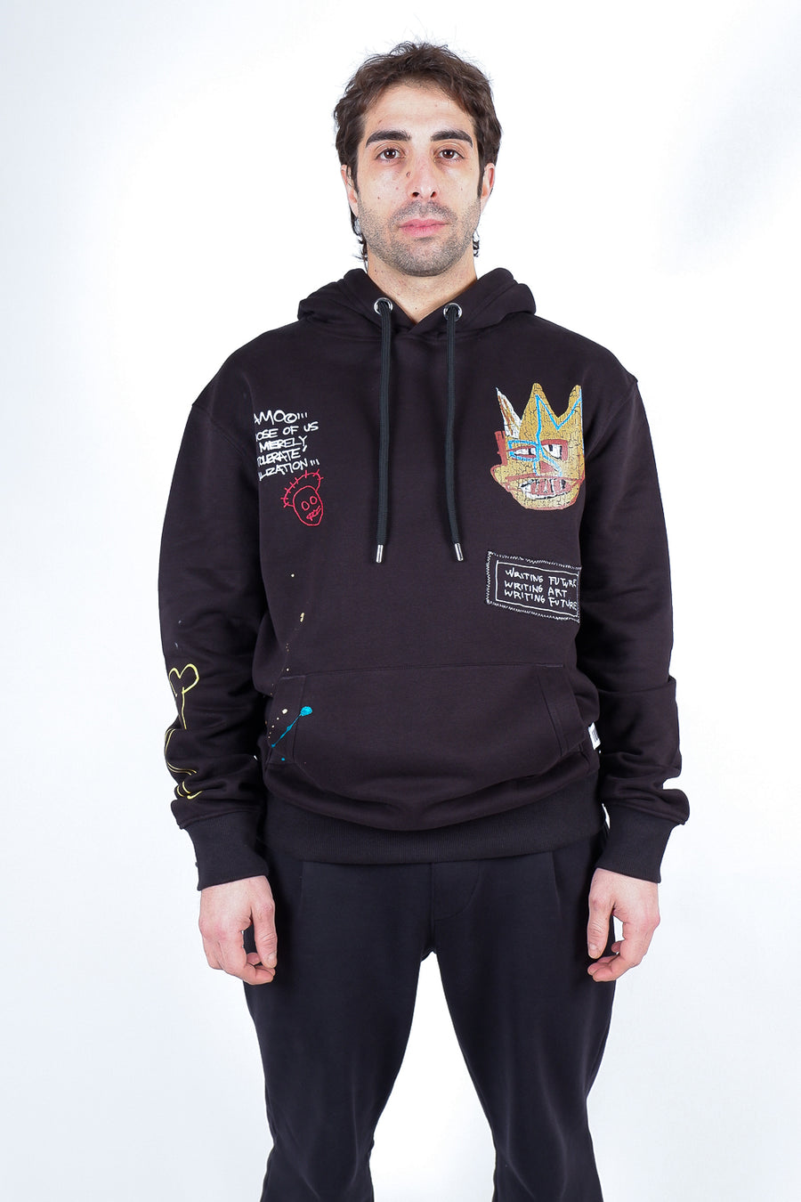 Buy the ABE Basquiat Scribe Hoodie in Black at Intro. Spend £50 for free UK delivery. Official stockists. We ship worldwide.