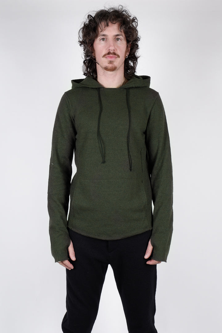 Buy the Hannes Roether Boiled Wool Hoodie Khaki at Intro. Spend £50 for free UK delivery. Official stockists. We ship worldwide.