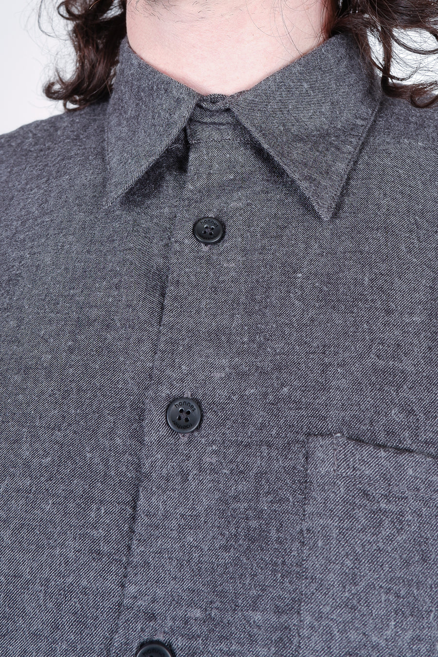 Buy the Hannes Roether Cotton/Wool Shirt in Grey at Intro. Spend £50 for free UK delivery. Official stockists. We ship worldwide.