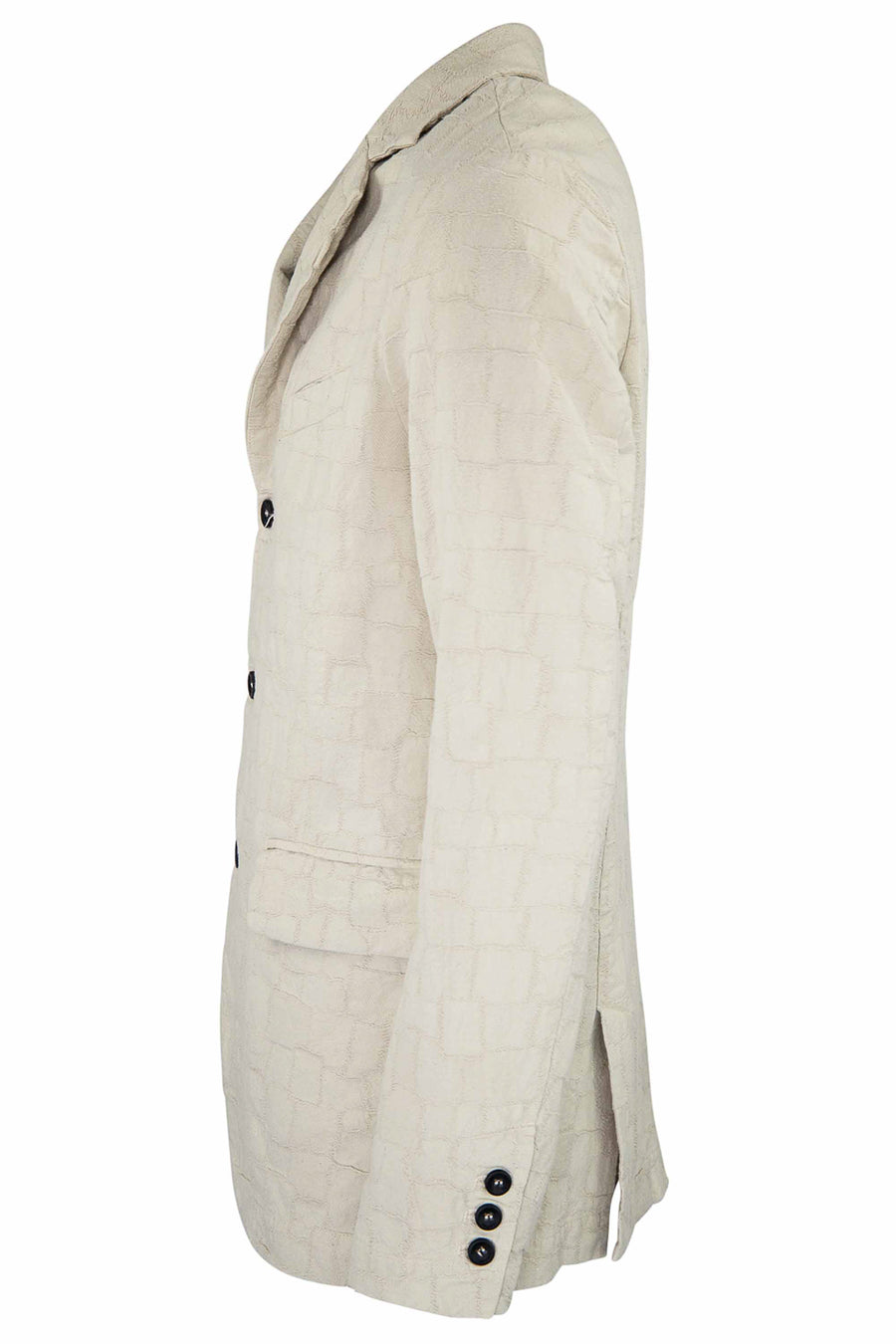 Buy the Hannes Roether Croc-Effect Cotton Blazer in Off White at Intro. Spend £50 for free UK delivery. Official stockists. We ship worldwide.