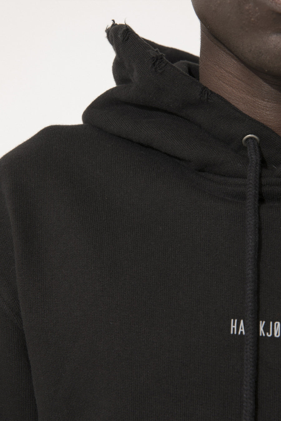 Buy the Han Kjobenhavn Distressed Logo Hoodie in Black at Intro. Spend £50 for free UK delivery. Official stockists. We ship worldwide.