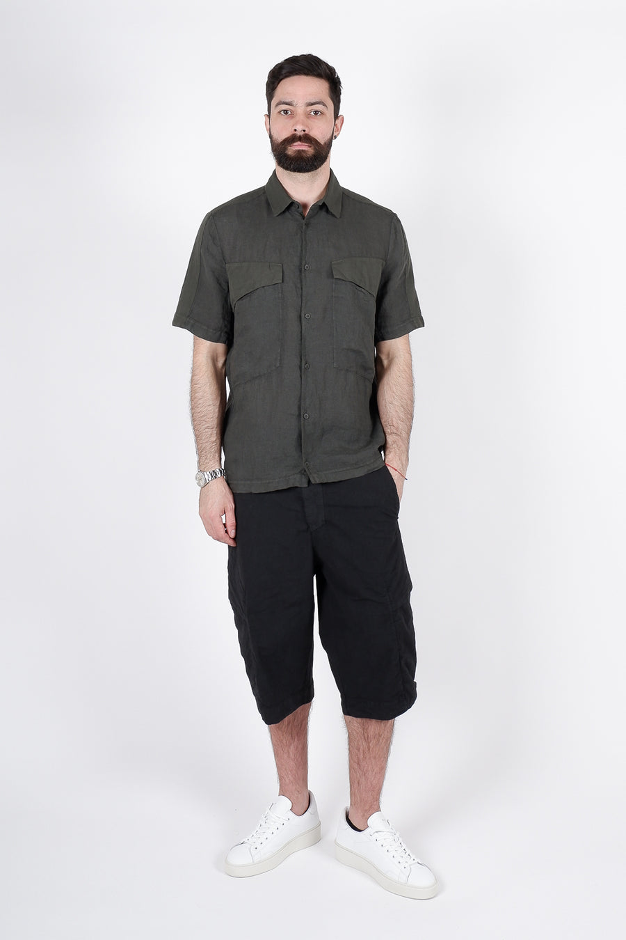 Buy the Transit Loose-Fit S/S Linen Shirt in Green at Intro. Spend £50 for free UK delivery. Official stockists. We ship worldwide.