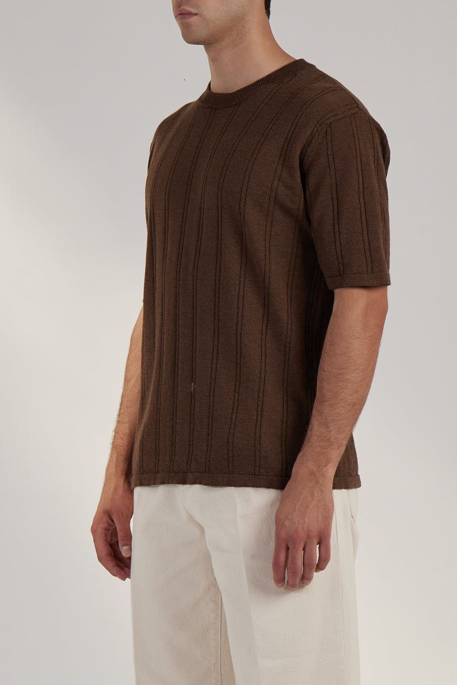 Buy the Daniele Fiesoli Ribbed Crew Neck T-Shirt in Brown at Intro. Spend £50 for free UK delivery. Official stockists. We ship worldwide.