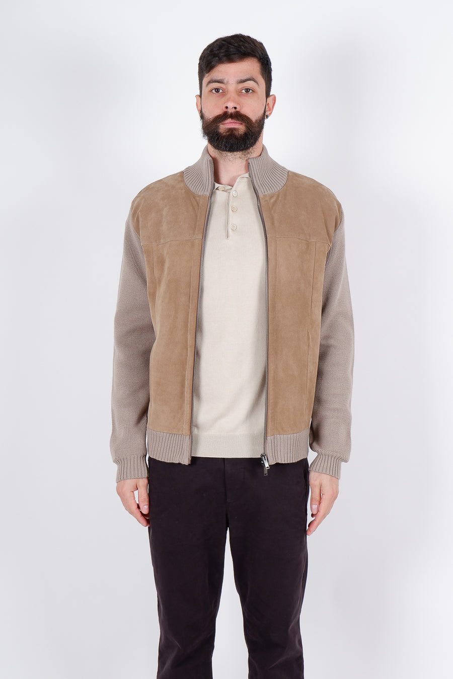 Buy the Daniele Fiesoli Zip-Up Knitted Suede Bomber Taupe at Intro. Spend £50 for free UK delivery. Official stockists. We ship worldwide.