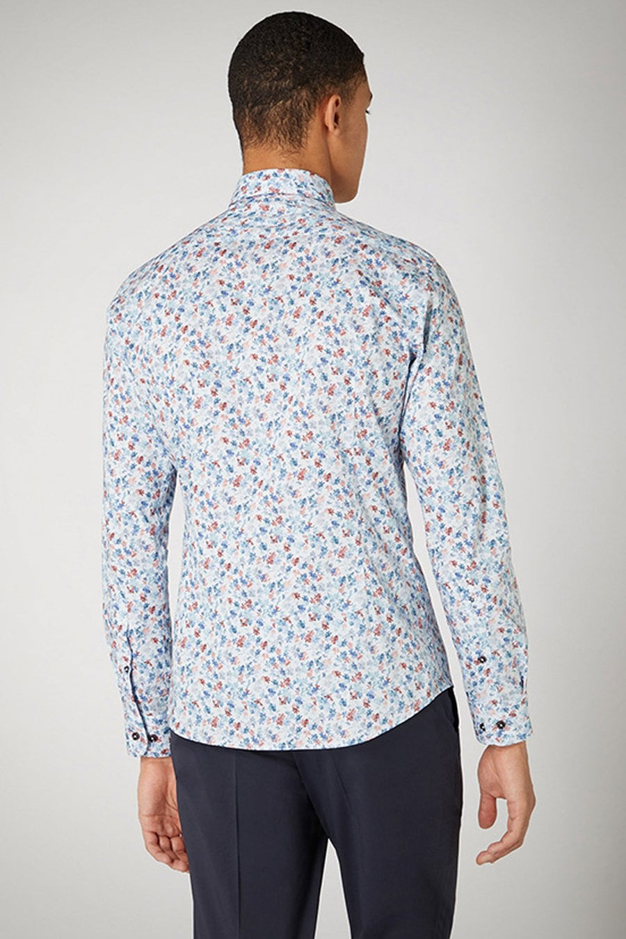 Buy the Remus Uomo Flower Design L/S Shirt in Blue/Red at Intro. Spend £50 for free UK delivery. Official stockists. We ship worldwide.