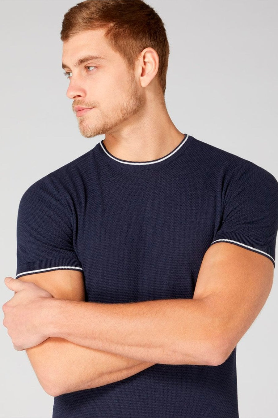 Buy the Remus Uomo Knitted S/S T-Shirt Navy at Intro. Spend £50 for free UK delivery. Official stockists. We ship worldwide.