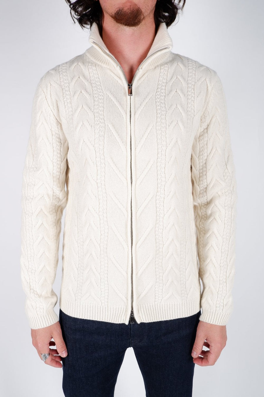 Buy the Daniele Fiesoli Zip UP Wool Cardigan in Cream at Intro. Spend £50 for free UK delivery. Official stockists. We ship worldwide.