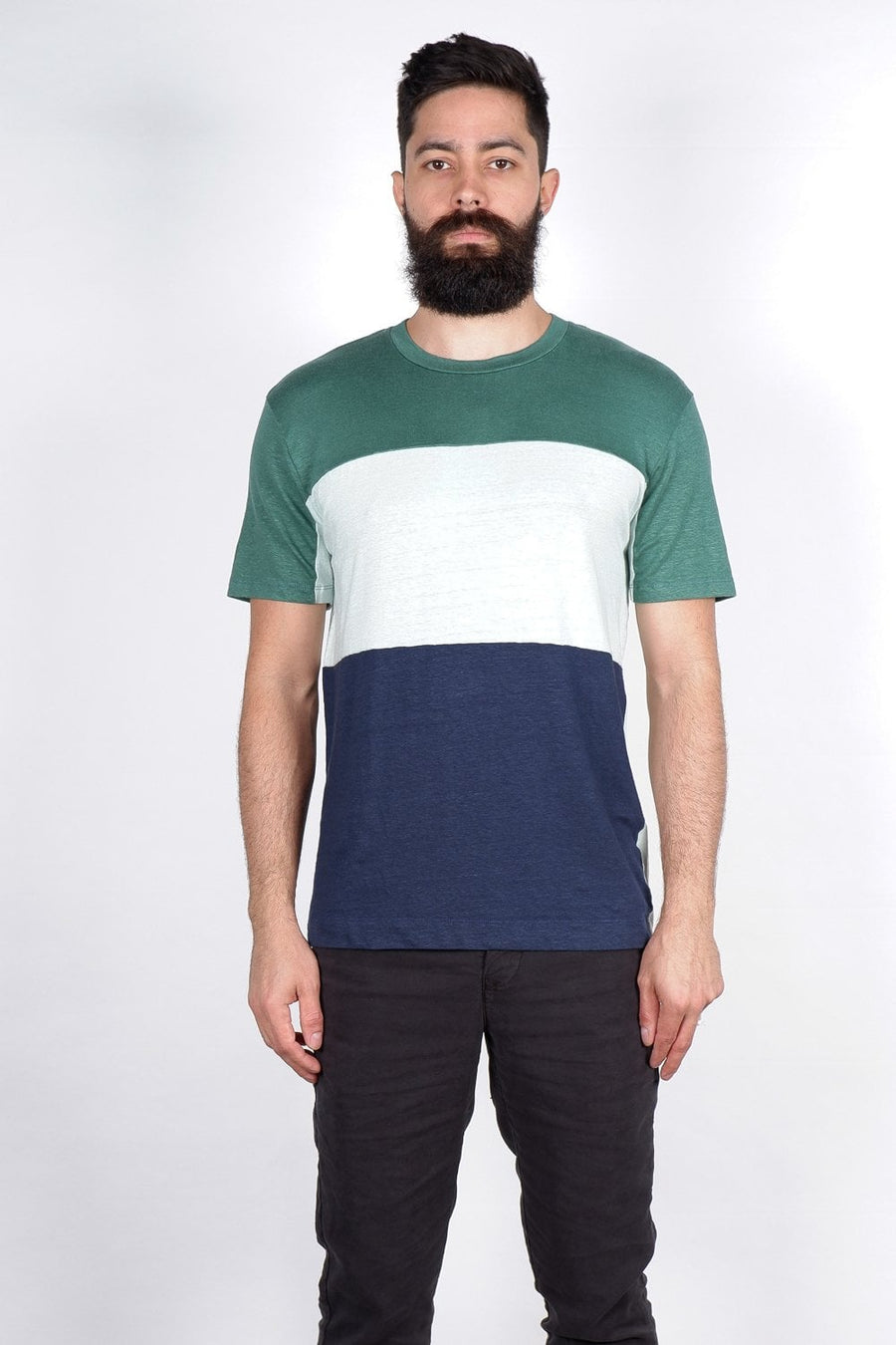 Buy the Daniele Fiesoli Block Stripe TShirt Green/Navy at Intro. Spend £50 for free UK delivery. Official stockists. We ship worldwide.