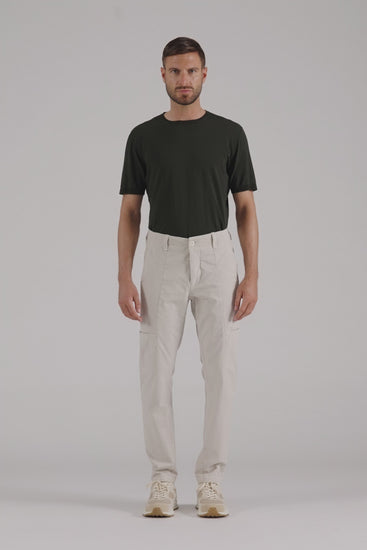 Buy the Transit Stretch Italian Cotton Chino Trousers in Ice at Intro. Spend £50 for free UK delivery. Official stockists. We ship worldwide.