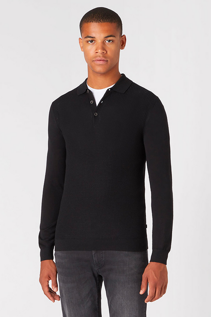 Buy the Remus Uomo Merino Wool-Blend L/S Knitted Polo Black at Intro. Spend £50 for free UK delivery. Official stockists. We ship worldwide.