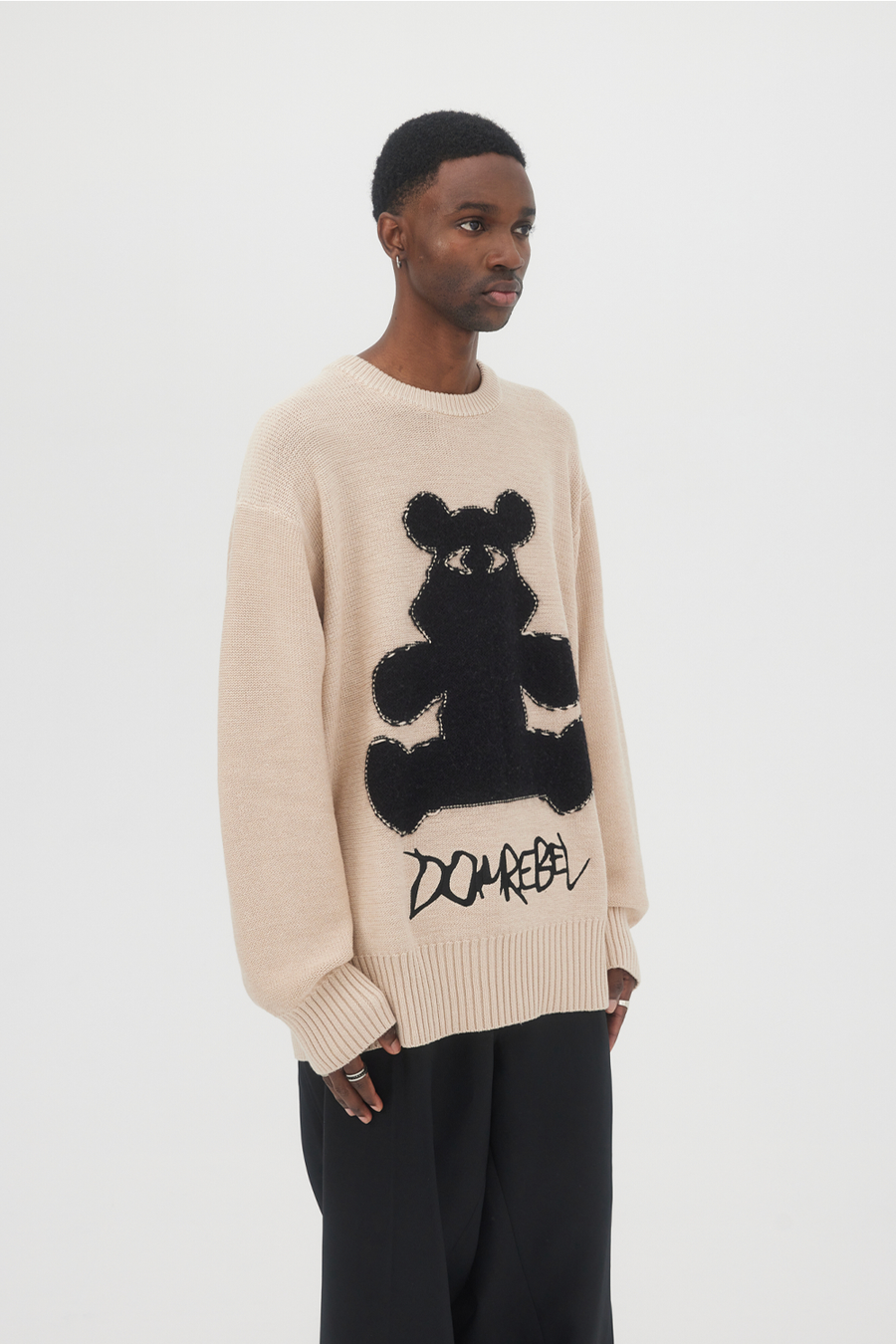 Buy the Domrebel Bearclops Knit Crewneck Beige at Intro. Spend £50 for free UK delivery. Official stockists. We ship worldwide.