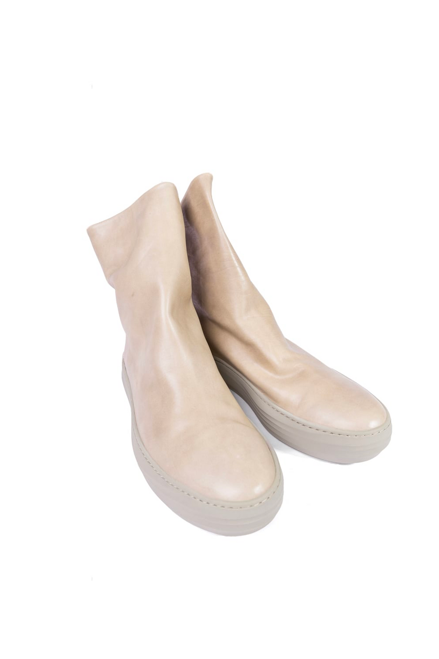 Pedro Leather Boots Beige