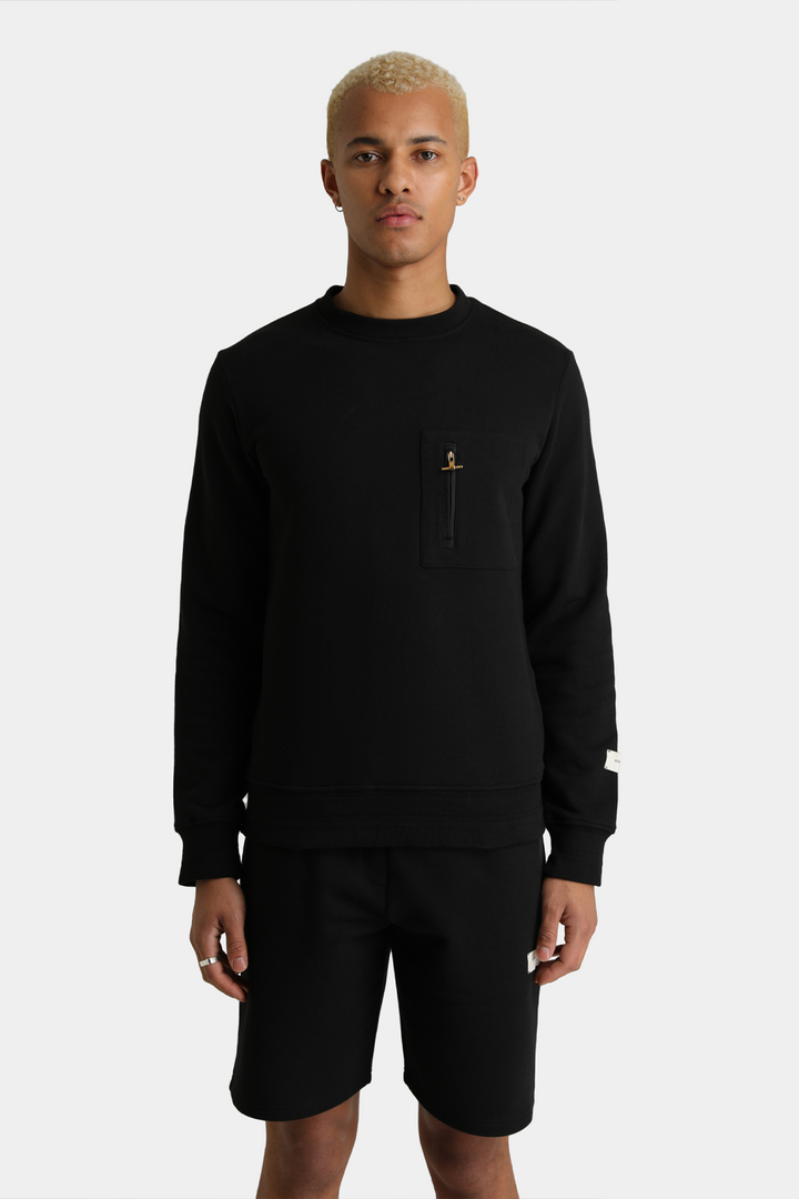 Buy the Android Homme Zip Pocket Crew Sweatshirt Black at Intro. Spend £50 for free UK delivery. Official stockists. We ship worldwide.